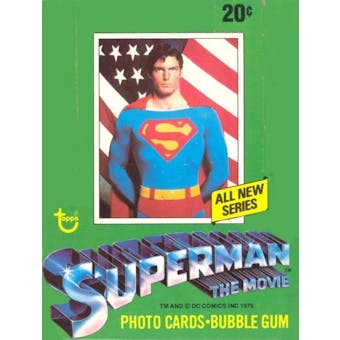 Superman: The Movie Series Two Wax Box (1978 Topps)