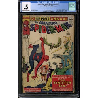 Amazing Spider-Man Annual #1 CGC .5 (C-OW) *3884316002*