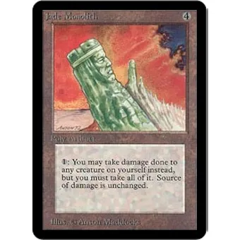Magic the Gathering Alpha Single Jade Monolith - SLIGHT PLAY (SP)