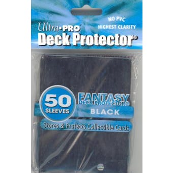 Ultra Pro Fantasy Black Standard Deck Protectors 50 Count Pack - Regular Price $4.99 !!!