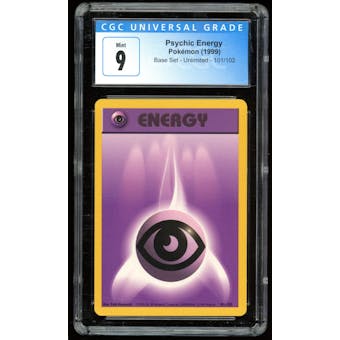 Pokemon Base Set Unlimited Psychic Energy 101/102 CGC 9