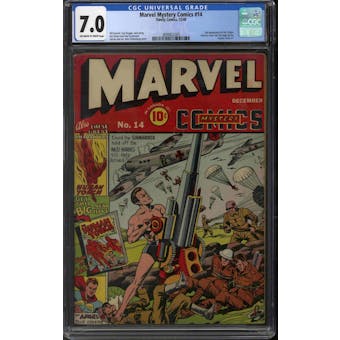 Marvel Mystery Comics #14 CGC 7.0 (OW-W) *3899822005*