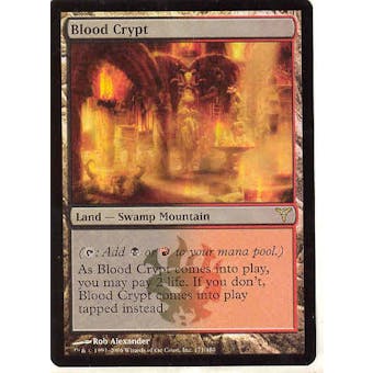 Magic the Gathering Dissension Single Blood Crypt Foil - MODERATE PLAY (MP)