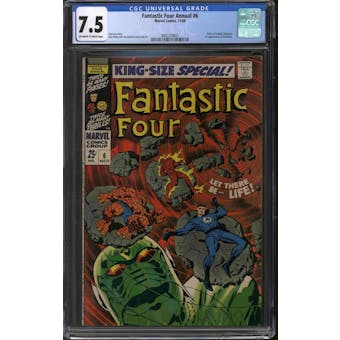 Fantastic Four Annual #6 CGC 7.5 (OW-W) *3901579001*