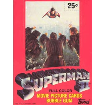 Superman II The Movie Wax Box (1980 Topps)