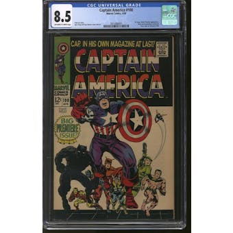 Captain America #100 CGC 8.5 (OW-W) *3911688001*