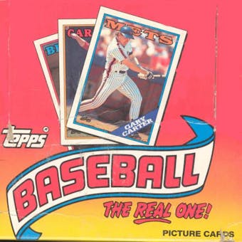1988 Topps Baseball Jumbo 24 Pack Box