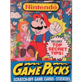Nintendo Game Packs Wax Box (1989 Topps)