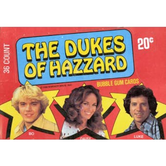Dukes of Hazzard Wax Box (1980 Donruss)