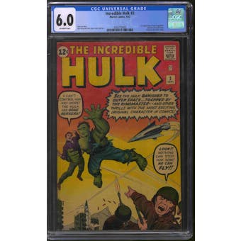 Incredible Hulk #3 CGC 6.0 (OW) *3926770005*