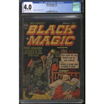 Black Magic #13 CGC 4.0 (C-OW) *3928111012*