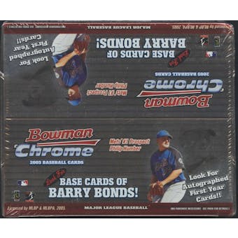 2005 Bowman Chrome Baseball 24-Pack Retail Box