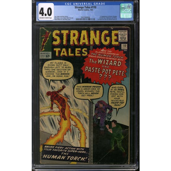 Strange Tales #110 CGC 4.0 (OW-W) *3932904006*