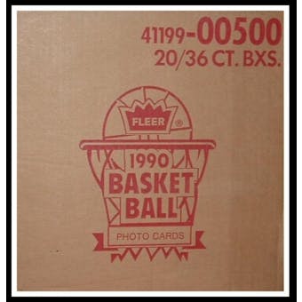 1990/91 Fleer Basketball Wax 20-Box Case