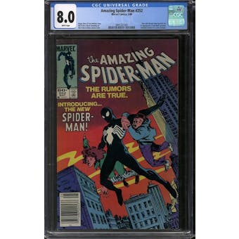 Amazing Spider-Man #252 CGC 8.0 (W) Newsstand Edition *3941521001*