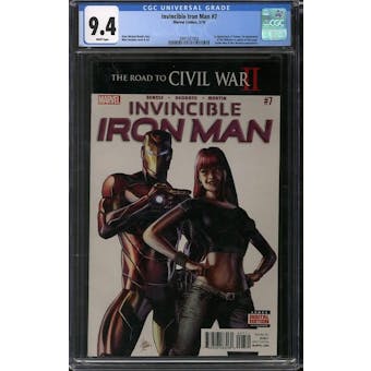 Invincible Iron Man #7 CGC 9.4 (W) *3941521002*