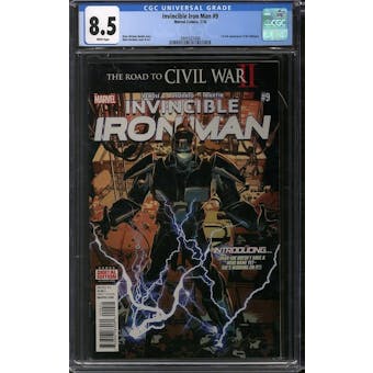 Invincible Iron Man #9 CGC 8.5 (W) *3941521004*