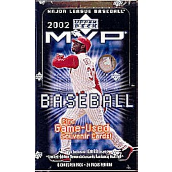 2002 Upper Deck MVP Baseball Hobby Box