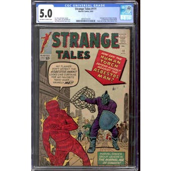 Strange Tales #111 CGC 5.0 (OW-W) *3976751019*