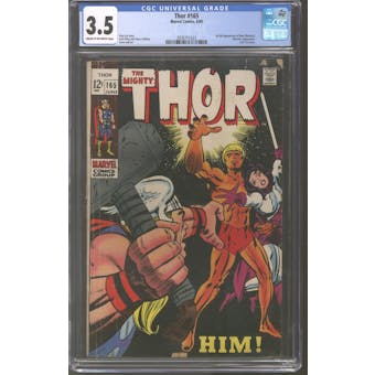 Thor #165 CGC 3.5 (C-OW) *3976751023*