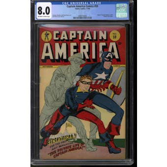 Captain America Comics #59 CGC 8.0 (OW-W) *3988714004*