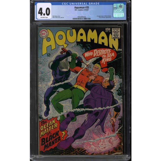 Aquaman #35 CGC 4.0 (OW) *3993895004*