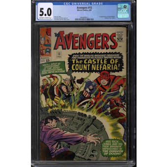 Avengers #13 CGC 5.0 (OW-W) *3993895011*