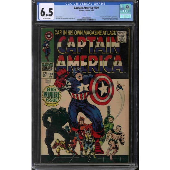 Captain America #100 CGC 6.5 (OW) *3993895019*