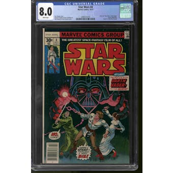 Star Wars #4 Newsstand Variant CGC 8.0 (W) *3999721019*