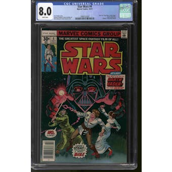 Star Wars #4 Newsstand Variant CGC 8.0 (W) *3999722002*