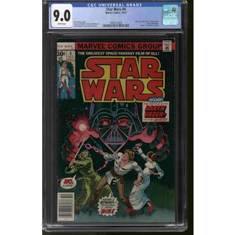 Star Wars #4 Newsstand Variant CGC 9.0 (W) *3999723004*
