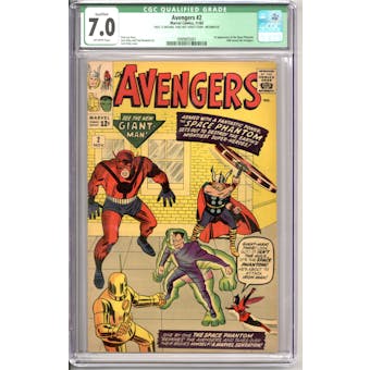 Avengers #2 Qualified CGC 7.0 *12th Page Missing* (OW) *3999805001*