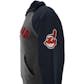 Cleveland Indians Majestic Gray & Navy Grand Slam Pullover Fleece Hoodie