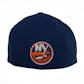 New York Islanders Reebok Blue Playoffs Cap Flex Fitted Hat (Adult L/XL)