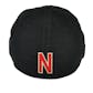 Nebraska Cornhuskers Top Of The World Degree Black One Fit Flex Hat (Adult One Size)