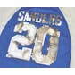 Detroit Lions Barry Sanders Majestic Blue HOF Draft Him VII V-Neck Tee Shirt (Womens L)