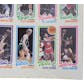 1980/81 Topps Basketball Uncut Sheet w/ two Bird/Magic Rookie Cards, Full Set
