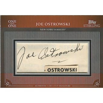 2009 Topps Sterling Cut Signatures #MPS302 Joe Ostrowski 1/1