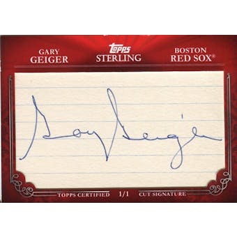2010 Topps Sterling Cut Signatures #MPS288 Gary Geiger 1/1
