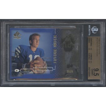 1998 SP Authentic #14 Peyton Manning Rookie #0474/2000 BGS 9.5