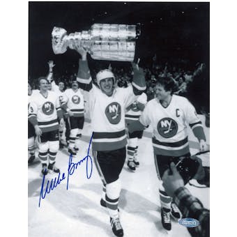 Mike Bossy Autographed New York Islanders 8x10 Photograph (Steiner)