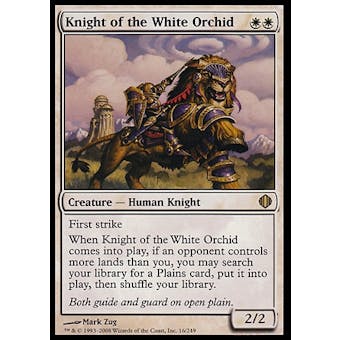 Magic the Gathering Shards of Alara Single Knight of the White Orchid - MODERATE PLAY
