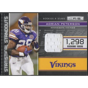 2011 Rookies and Stars #18 Adrian Peterson Statistical Standouts Materials Jersey #064/299