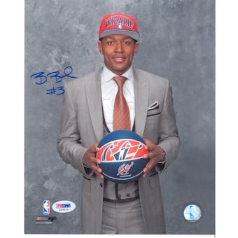 Bradley Beal Autographed Washington Wizards 8x10 Draft Day Photo (PSA)