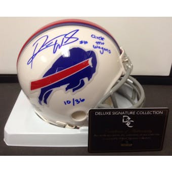 Robert Woods Autographed Buffalo Bills Mini Helmet "Circle The Wagons" #10/36 (DSC COA)