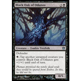 Magic the Gathering Born of the Gods Single Black Oak of Odunos Foil NEAR MINT (NM)