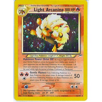 Pokemon Neo Destiny Single Light Arcanine 12/105