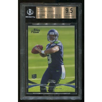 2012 Topps Prime RC #78 Rookie Russell Wilson BGS 9.5 Gem Mint