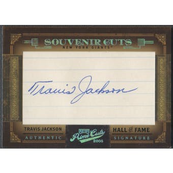 2005 Prime Cuts #50 Travis Jackson Souvenir Cuts Cut Auto #15/50