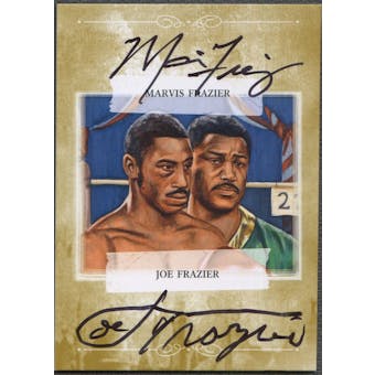2010 Ringside Boxing Round One #AMJF Joe Frazier & Marvis Frazier Gold Auto /10